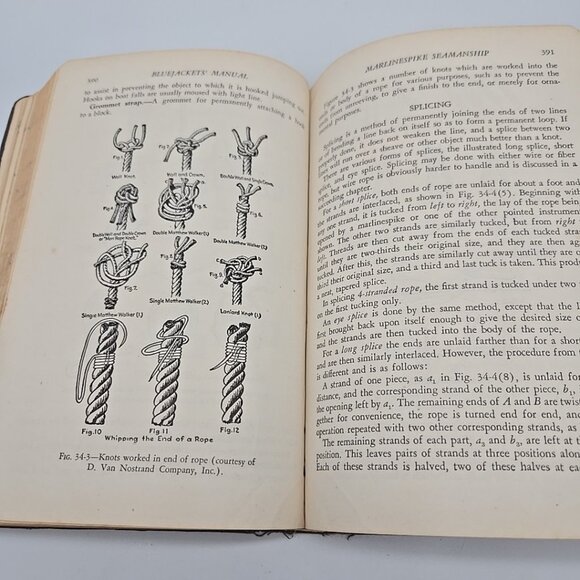 1940 US Navy Military The Blue Jackets Manual Book by CPT G.V. Stewart Softcover - Picture 8 of 14